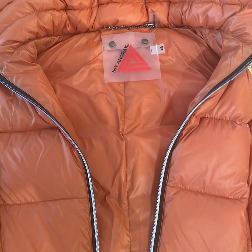 My anorak vest orange perfect condition
